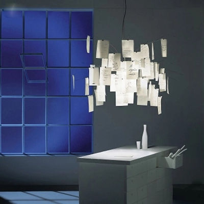 Creative Led Pendant Lamp Ingo Zettel'z 6 Pendant Paper Chandelier Light(WH-MI-97)