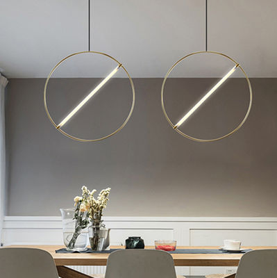Post-modern ring pendant light luxury creative living room designer pendant light Suspension Lamp(WH-AP-130)