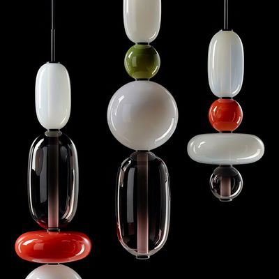 Nordic Multicolored Glass Pendant Lights Bar Cafe lamps hanging Candy dining room Home Decor Pendant Lamp( WH-AP-250)