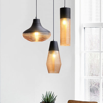 Nordic E27 pendant lamp simple coffee personality Gerd Gorgeous Glass Modern Pendant Light(WH-AP-344)