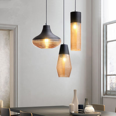 Nordic E27 pendant lamp simple coffee personality Gerd Gorgeous Glass Modern Pendant Light(WH-AP-344)