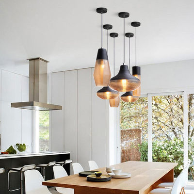 Nordic E27 pendant lamp simple coffee personality Gerd Gorgeous Glass Modern Pendant Light(WH-AP-344)