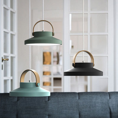 Nordic Pendant Lamp For Bedroom Dining Room Cille Scandinavian Wood Handle Pendant Light(WH-AP-349)