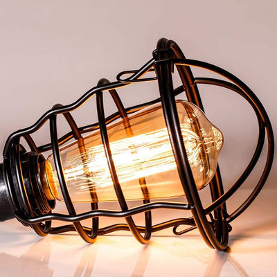 Vintage Chandelier E27 Base Rustic Antique Industrial  Metal Caged Chandelier hallway light(WH-VP-83)