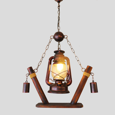 Industrial Retro Rustic Pendant Light Cafe Design Kerosene E27 Lamp Holder wood pendent light(WH-VP-128)