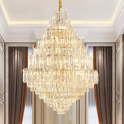 Luxury Led Crystal Chandelier For Living Room Modern Home Decor Lobby Large Chandelier(WH-CY-220)