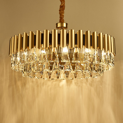 Luxury Gold Crystal Chandelier Kitchen Led Lamp roof decoration ceiling Lamp(WH-CY-230)