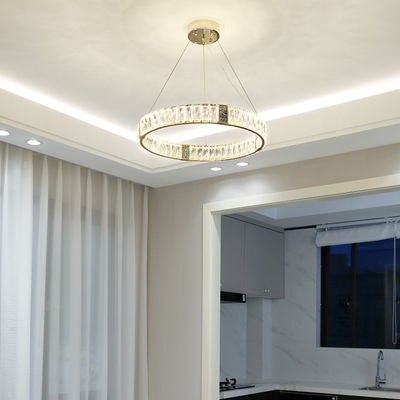 Led Crystal Chandelier For Living Room Creative Design Green Ring Chandelier(WH-CY-236)