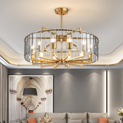 Modern home living room decoration round glass lighting candle Chandelier(WH-CY-243)