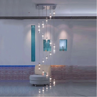 Long Crystal Staircase Chandelier Modern Design Indoor Lighting(WH-NC-100)