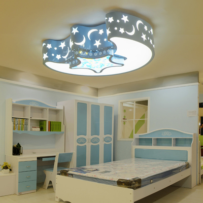 Led Chandelier For Kids Baby Boy Room Lighting Eye Protection moon ceiling light（WH-MA-177)