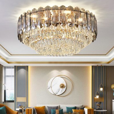 Luxury Led Ceiling Chandelier For Living Room Big Crystal Lamp ceiling light fixture(WH-CA-67)