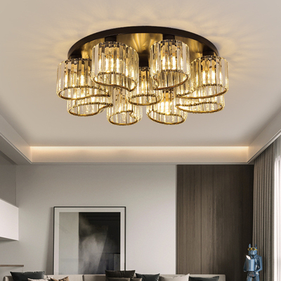 Romantic Modern Minimalist Ceiling Lamp American Model Room Personality Luxury led crystal ceiling light（WH-CA-76)