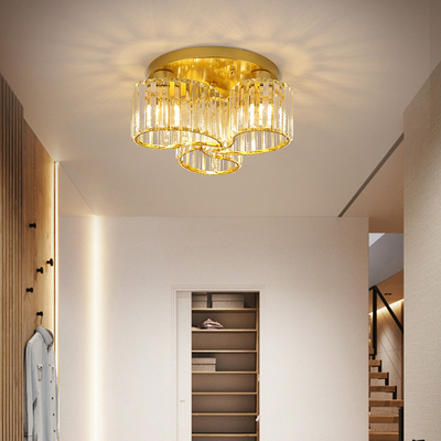 Romantic Modern Minimalist Ceiling Lamp American Model Room Personality Luxury led crystal ceiling light（WH-CA-76)