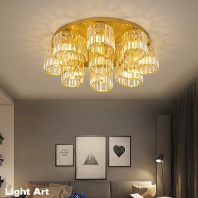 Romantic Modern Minimalist Ceiling Lamp American Model Room Personality Luxury led crystal ceiling light（WH-CA-76)