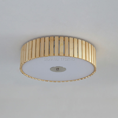 Handmade Bamboo Ceiling Lights. round D48cm Living room Bedroom Art Deco lighting(WH-WA-32)