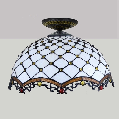 Tiffany lamp Round glass kitchen lights hanging lamp(WH-TA-15)