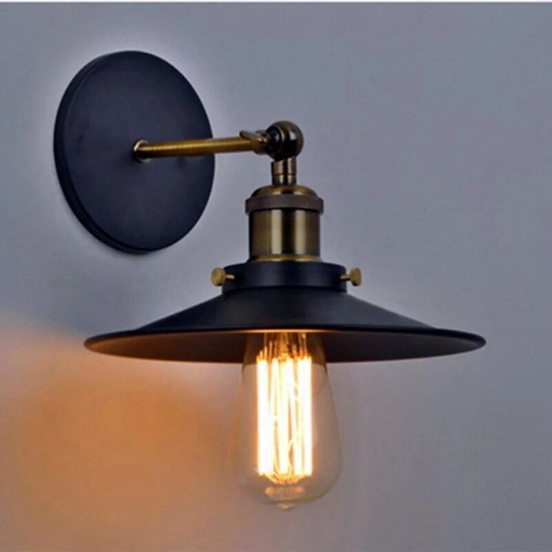 Retro staircase hallway bedside decorative wall light American industrial iron wall lamp (WH-VR-151)