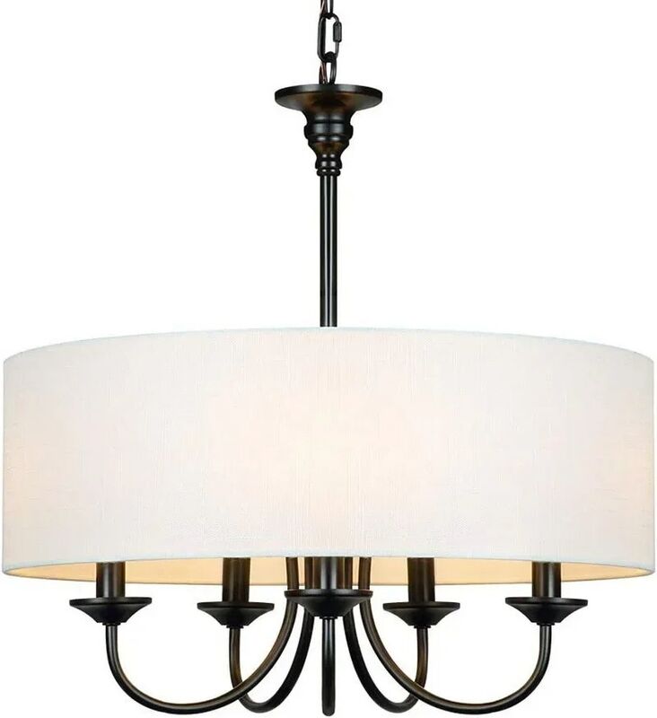 American Fabric Shade Chandelier Rustic Vintage Minimalist Fabric Pendant Lamp Retro Fabric Hanging Lighting (WH-VP-369)