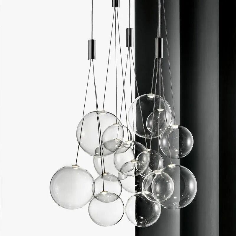 Royal Glass Ball Pendant Lamp Burst Multi-Light Pendant（WH-AP-608）
