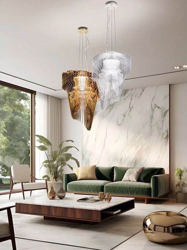 Nordic Modern Streamline Ceiling Pendant Lights Aria XL Pendant（WH-AP-630）