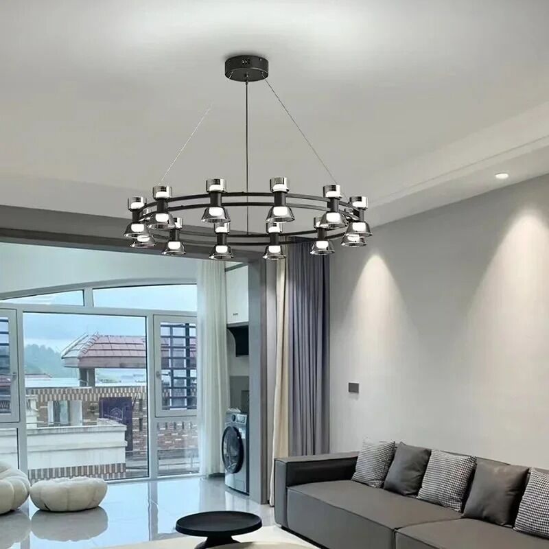 Nordic Led Chandelier Glass Luxury Ceiling Hanging Lights Home Room Decortion Living Room Bedroom Light （WH-AP-687）