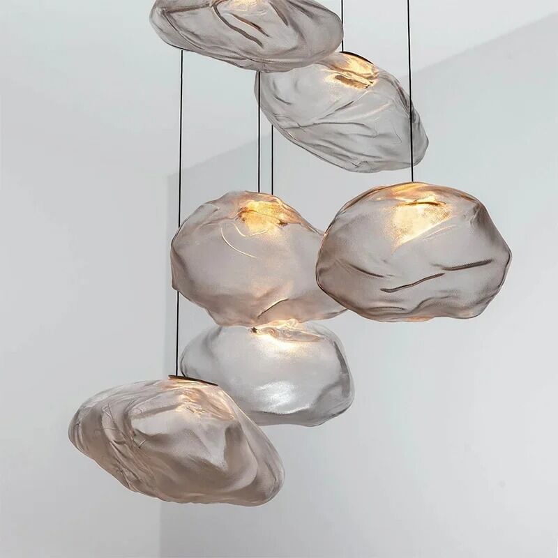 Glass Pendant Light Art Cloud Design Hanging Lamp Blown Glass Pendant lamp（WH-AP-693）