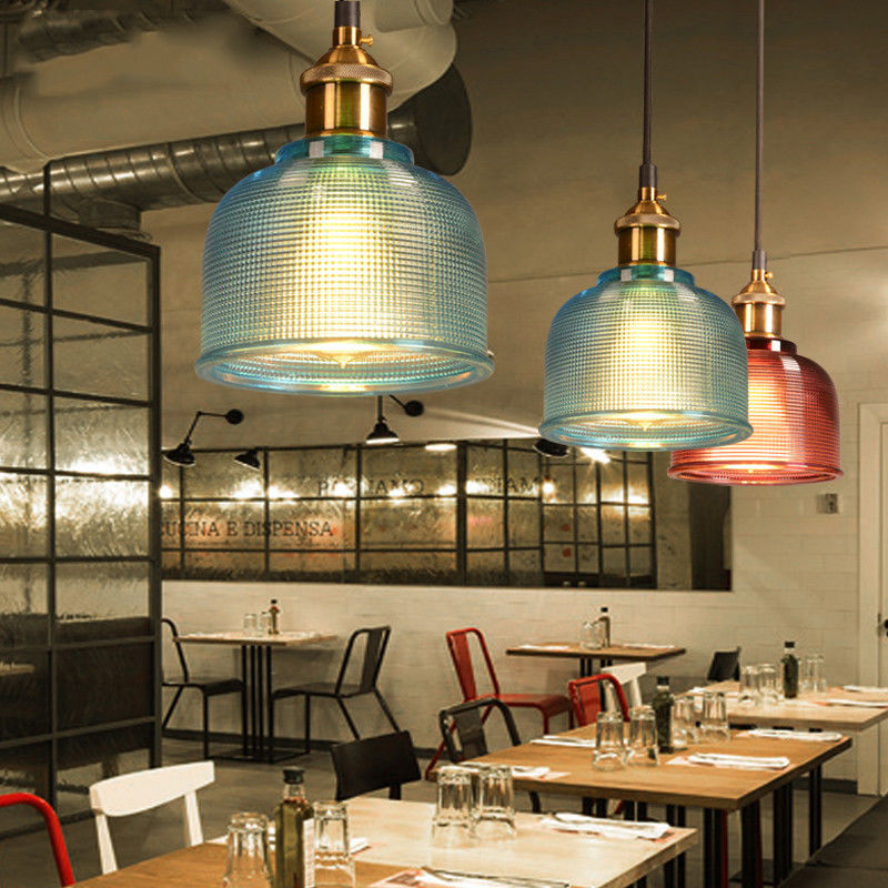 Glass cylinder pendant shade for Bar Coffee shop Restaurant Lighting Fixtures (WH-GP-25)