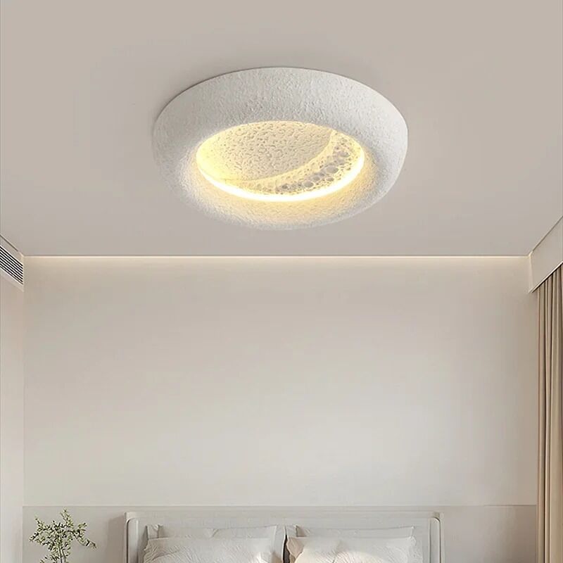 kids room decorative lighting fixture cream breeze Minimalist Wabi Sabi moon ceiling light(WH-MA-302)