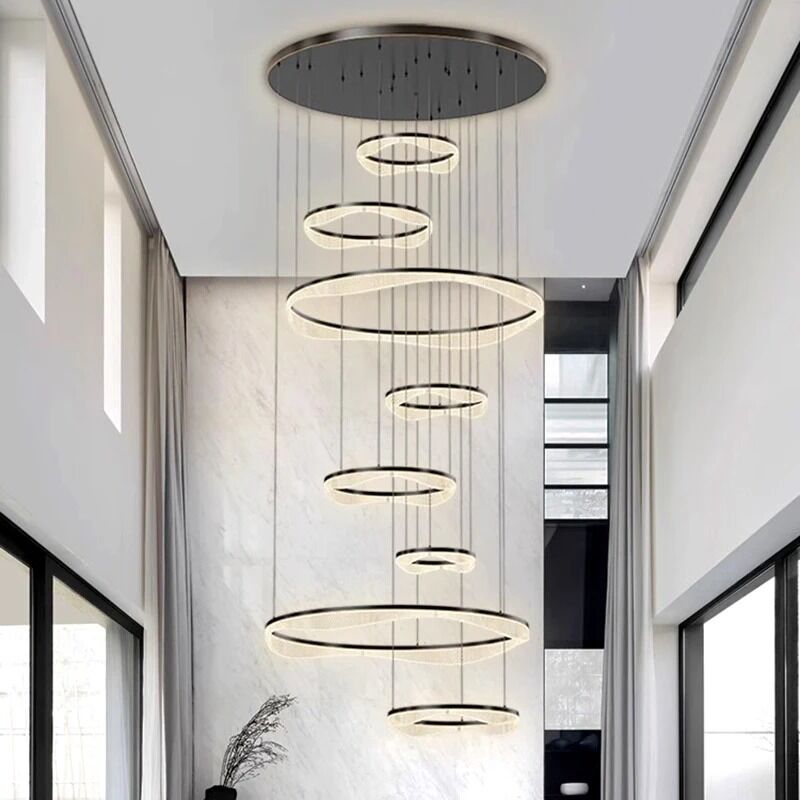 Modern ring stairs led lights pendant light lamps staircase lamp (WH-NC-142)