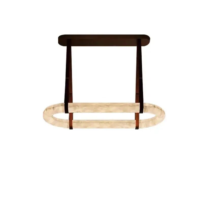 LED Dimmable Natural Marble Desing Leather Belt Chandelier Lighting (WH-MI-492)