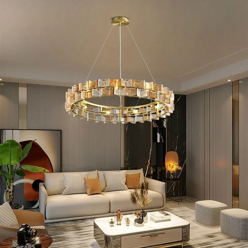 Modern Acrylic Chandeliers for Living Room Bedroom Hanging Pendant Light (WH-CY-265)