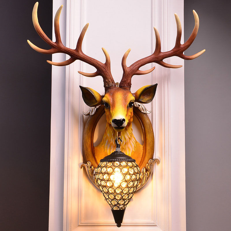 Antlers Indoor Led Wall Light Led Decoration for Wall Rustic Interior Lighting （WH-VR-64）