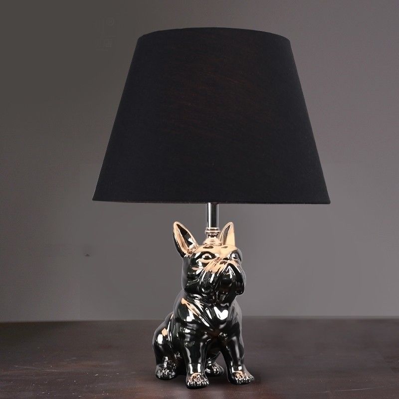 Modern Dog Table lamp Gold Ceramic Table Lamps For Living Room design table lamp(WH-MTB-137)