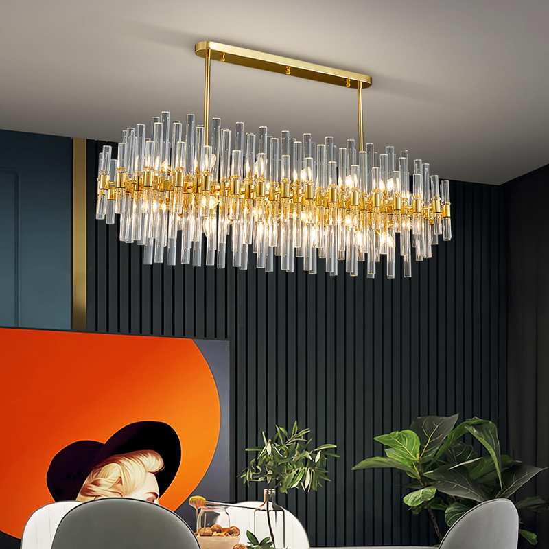 Led Glass Chandelier For Dining Room Kitchen Modern Home Decor led crystal chandelier(WH-CY-240)