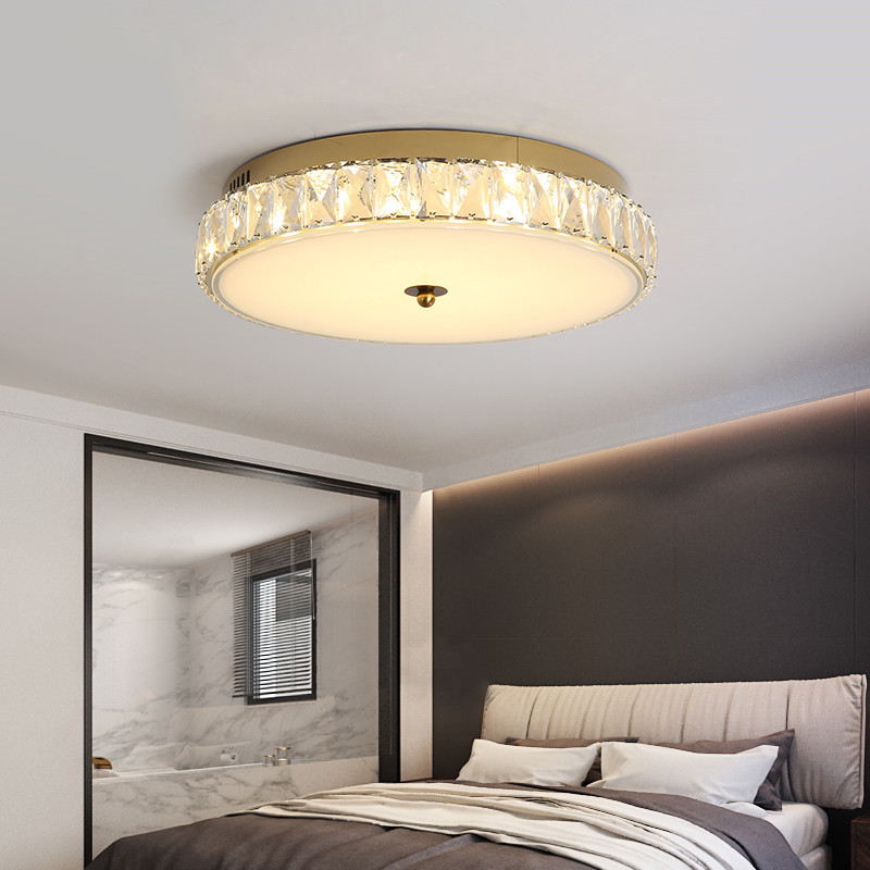 Modern Simple Light Luxury Crystal Lamp Bedroom Lamp Round led room light(WH-CA-84)