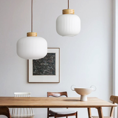Lámpara de dormitorio japonesa de estilo retro Luz de colgante de madera china ((WH-AP-600)
