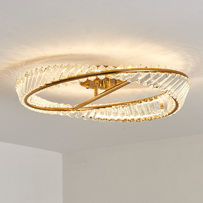 Lámpara de techo nórdica de lujo Sala de estar creativa Sala de comedor Cristal Lámpara de techo ((WH-CA-101)