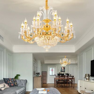 Luces de lujo de estilo europeo para el salón lujo luces de cristal de alta gama (WH-CY-254)