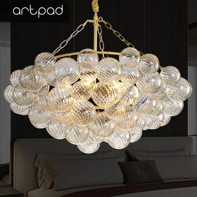 Diseño italiano comedor creativo lámpara de araña de techo de cristal (WH-CY-266)