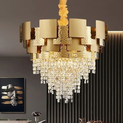 Decoración de salones postmodernos lámparas de comedor lujosa lámpara de cristal (WH-CY-268)